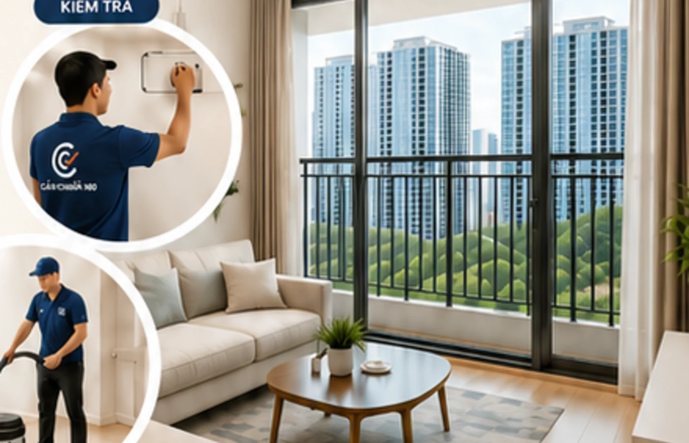 Combo kiểm tra và vệ sinh căn hộ